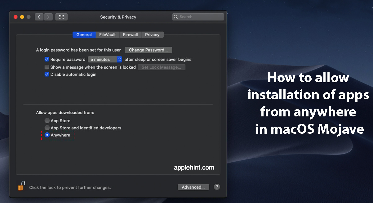 Macos mojave install an app from an unidentified developers